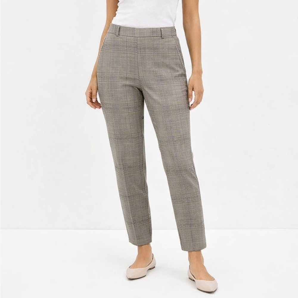 Kit & Ace Around the Bend Houndstooth Wool Cashmere Tailored Pants - Size 4